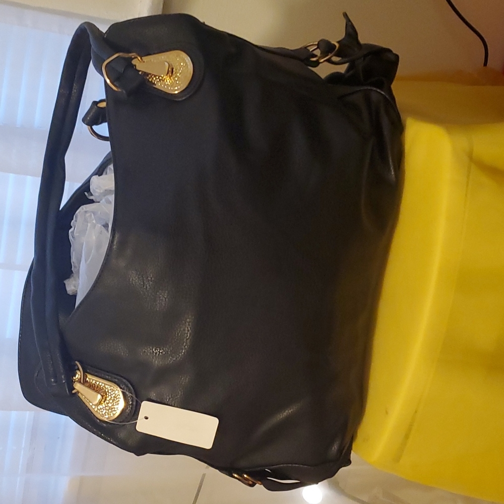 Womens black shoulder bag